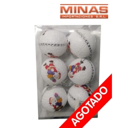 ADORNO PARA NAVIDAD 6 CM 6 PCS