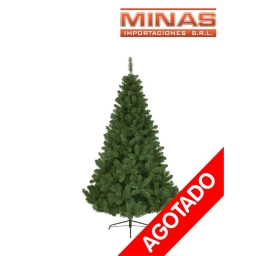 ARBOL STANDARD VERDE X 180 CM, 320 RAMAS,CON BASE DE METAL.