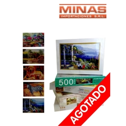 ROMPECABEZAS X 500 PIEZAS,VARIOS DISEOS.