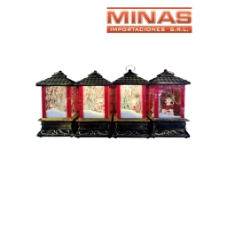 ADORNO MUSICAL CON NIEVE 4 MODELOS