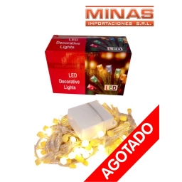 LUCES DE 100 LAMPARAS CALIDAS  X 9 MT. 220V,