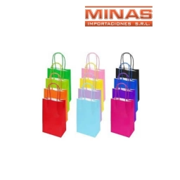 BOLSA CRAFT 12 CM X 16 CM X 12 UND.VARIOS COLORES, $12 C/U.