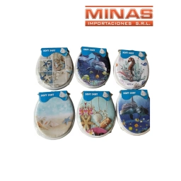 TAPA ALCOCHONADA PARA INODORO X 16 �, VARIOS DISE�OS.