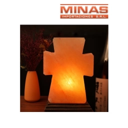 LAMPARA DE SAL DEL HIMALAYA DE 3,8 KG X 25 CM, CRUZ.