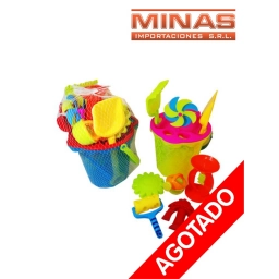 BALDE GRANDE + 9 ACCESORIOS, 42 CM X 20 CM 10 CM