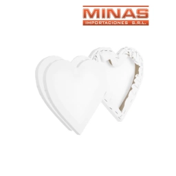 LIENZO PARA PINTAR X 25 CM, CORAZON.