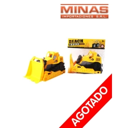 MAQUINA CON PALA BULDOCER AMARILLA
