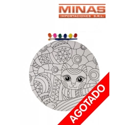 LAMINAS PARA PINTAR DE 40 CM + 6 COLORES + PINCEL