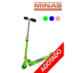 MONOPATIN CLASICO 3 COLORES VERDE AZUL Y ROSADO