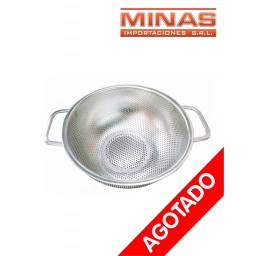 COLADOR DE ACERO INOX. DE 25 CM.