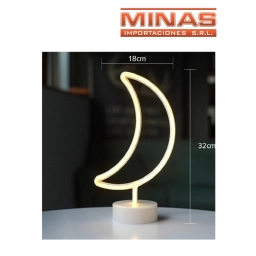 LAMPARA CON FORMA DE LUNA LED EN CAJA