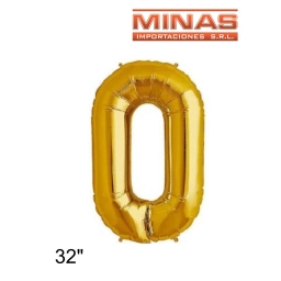 GLOBO N� 0, DE 32�,DORADO.
