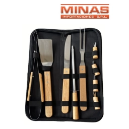 SET PARRILLERO 9 PCS