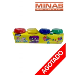 MASAS INFANTILES, 4 COLORES X 55 G CU.