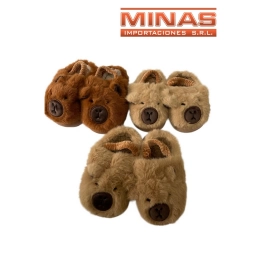 PANTUFLAS CAPIBARA 3 TALLES (22/23 24/25 26/27)