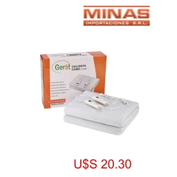 CALIENTA CAMA 2 PLAZA ,120 W,DOS NIVELES DE TEMP,LAVABLE.