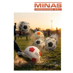 PELOTA DE FUTBOL N� 4 X 290 GR, DE GOMA.