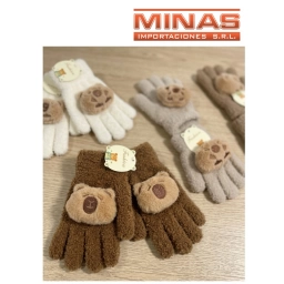 GUANTES PARA NI�O X 12 PARES, 3 COLORES, CAPIBARA, $ 65 CU.