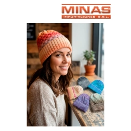 GORRO DE DAMA DEGRADE, FORRADO EN POLAR, 6 COLORES.