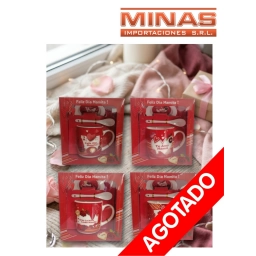 TAZA PARA MAM� CUCHARA Y PLATO 4 MODELOS