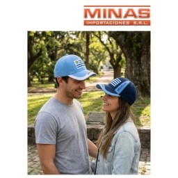 GORRO DE VISERA PARA ADULTO, 100 % ALGODON, (URUG ).