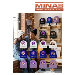 GORRO DE LANA INFANTIL, GUERRERAS, 4 DISE�OS.