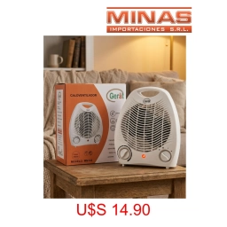 CALOVENTILADOR GERAT 1.0002.000 W,CON INTERRUPTOR DE CAIDA.