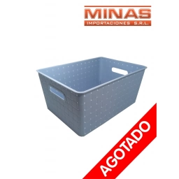 CANASTO ORGANIZADOR,  14 CM X 21 CM X 30 CM.