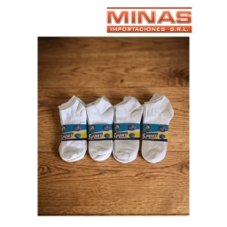 SOQUETES BLANCOS PARA HOMBRE X 12 PARES. $ 20 C/U.