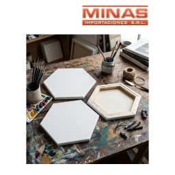 LIENZO PARA PINTAR X 30 CM, HEXAGONO.