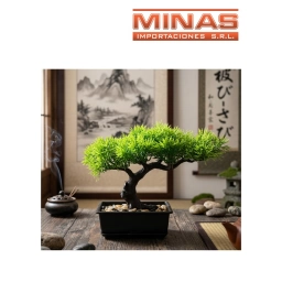 PLANTA DECORATIVA 15 CM X 10 CM, BONSAI.