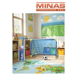ARCO DE FUTBOL CON PELOTA INFLADOR Y PINCHO