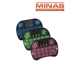 MINI TECLADO INALAMBRICO, CON LUCES, 3 COLORES.