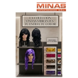 PELUCA PARA COTILL�N 5 COLORES