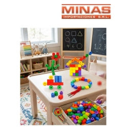 JUEGO DIDACTICO FORMAS,DE  ENEBRAR X 500 GR.