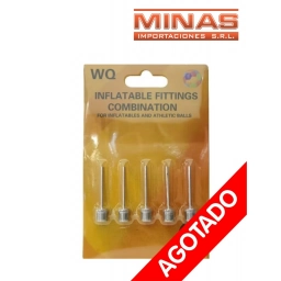 PINCHOS PARA INFLAR PELOTAS X 5 UND.