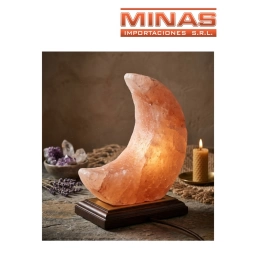 LAMPARA DE SAL DEL HIMALAYA DE 2,5 KG X 24 CM, LUNA.