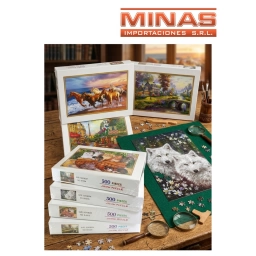 ROMPECABEZAS X 500 PIEZAS, 52 CM X 38 CM, VARIOS DISE�OS.