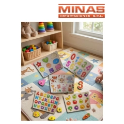 ROMPECABEZAS DE MADERA 5 DISE�OS 30 X 24 CM