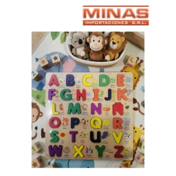 ALFABETO DE MADERA 30 X 30 CM