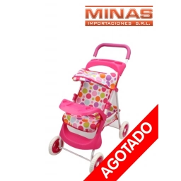 COCHE DE MU�ECAS X 75 CM,CON POSAPIE Y 2 MESITAS. EXCELENTE CALIDAD,