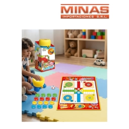 JUEGO DE LUDO CON LANZADOR DE DADOS,35 CM X 26 CM.