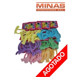 COLITA CON MO�A,3 UND  X 12 PCS,PASTEL,C/U $ 3,80.