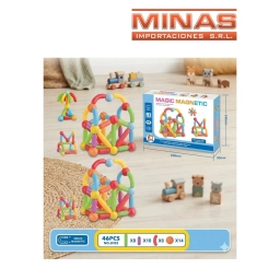 BLOQUES MAGNETICOS SURTIDOS X 46 PCS.