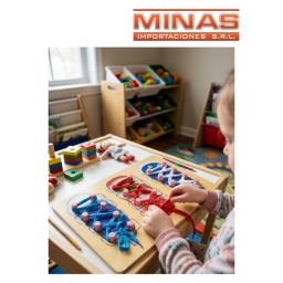 JUEGO PARA APRENDER ATAR CORDONES