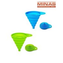 EMBUDO DE SILICONA FLEXIBLE  PLEGABLE PARA COCINA 8 CM