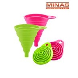 EMBUDO DE SILICONA FLEXIBLE  PLEGABLE PARA COCINA 6 CM