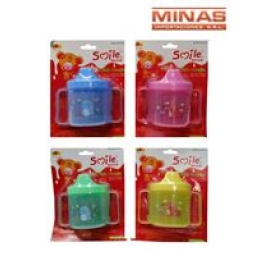VASO CON BOQUILLA Y ASAS  X 210 ML.