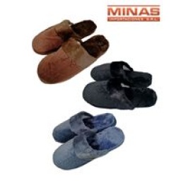 PANTUFLA HOMBRE TALLE 40 AL 45,C/PIEL